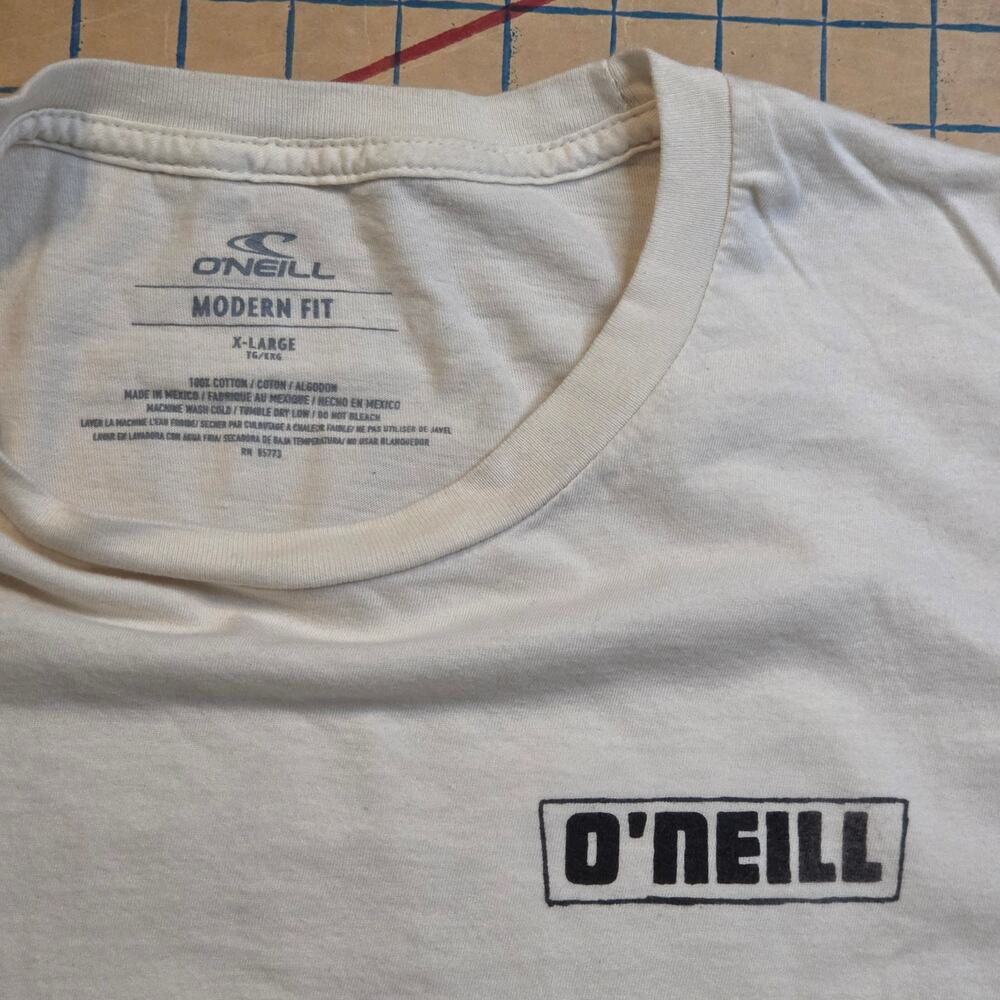 White O'Neill Box Logo Tee - Size XL - Modern fit